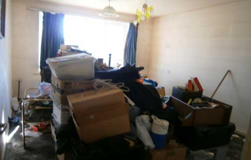 Fig 8: Living room during the works